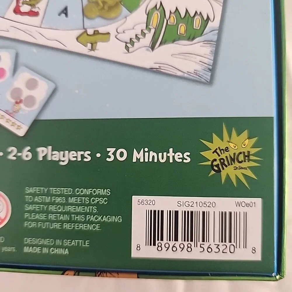 Board Game Dr. Seuss Merry Grinchmas Age 5+ 2-6 Play Funko 2021 Collect Presents